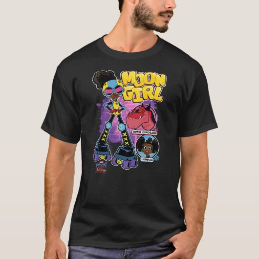 Kids Marvel Moon Girl And Devil Dinosaur Roller Sk Tシャツ (正面)