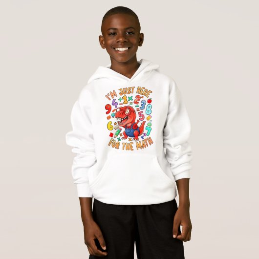 Kids Maths Hoodie | Fun Numbers UK (正面フル)