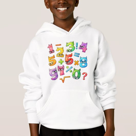 Kids Maths Numbers Hoodie | Number Day UK (正面)