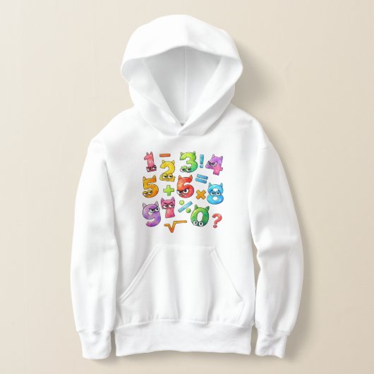 Kids Maths Numbers Hoodie | Number Day UK (レイダウン)