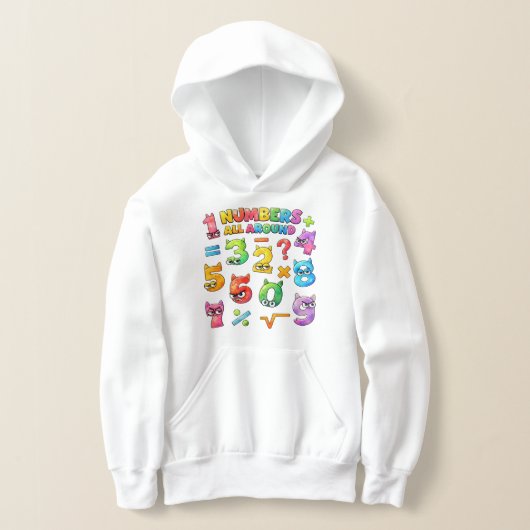 Kids Maths Numbers Hoodie | Number Day UK (レイダウン)