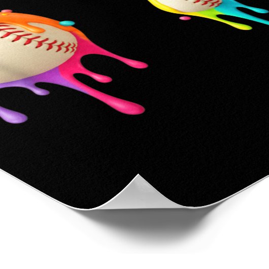 Kids Meme 67 Number Six 6 Seven 7 Ice Cream Drips  ポスター (角)