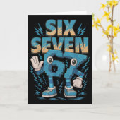 Kids Meme 67 Six Seven 6 7 Italian Brainrot  カード (黄色い花)