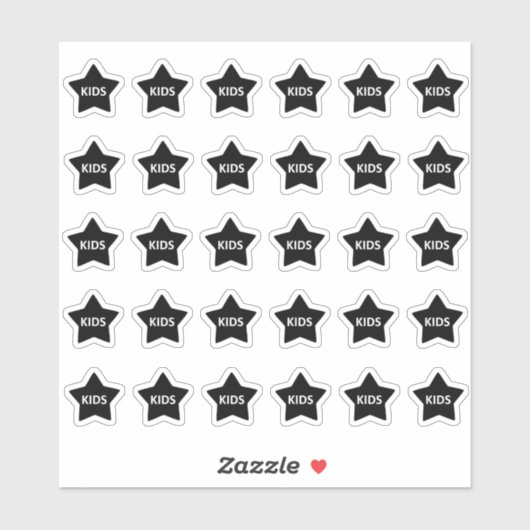 Kids Menu Wedding Place Card Food Meal Choice シール (シート)