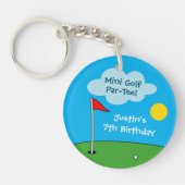 Kid's miniature golf Birthday party keychain gift キーホルダー (正面)