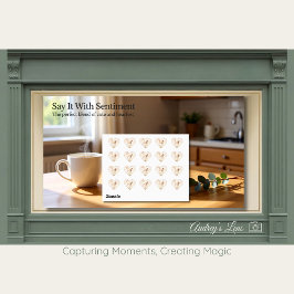 Kids Miniature Horse Valentine Heart Sticker ハートシール