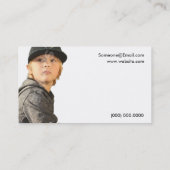 Kids ModelsとActorsのヘッドショットテンプレートカード 名刺 (裏面)