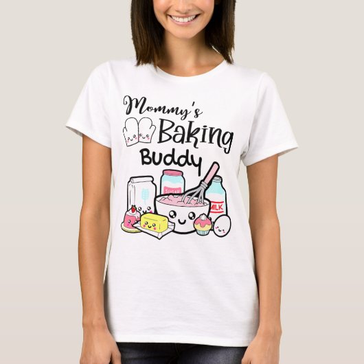 Kids Mommy's Baking Buddy Baking Lover Tシャツ (正面)