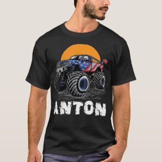 Kids Monster Truck Name Anton Car Gift Tシャツ