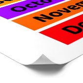 Kid'S Months Of The Yearポスター ポスター (角)