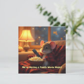 Kids' Movie & Parents' Date Night Invitation Card 案内状 (スタンド正面)