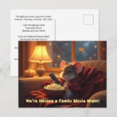 Kids' Movie & Parents' Date Night Invite Postcard 案内ポストカード (正面/裏面)