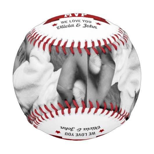 Kids MVPからの父の日/誕生日写真 野球ボール (正面)