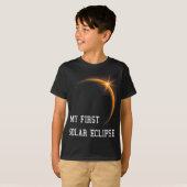 Kids My First 太陽の Eclipse Boys Girls 2024 太陽の Tシャツ (正面フル)