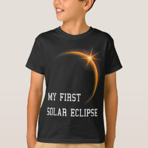 Kids My First 太陽の Eclipse Boys Girls 2024 太陽の Tシャツ