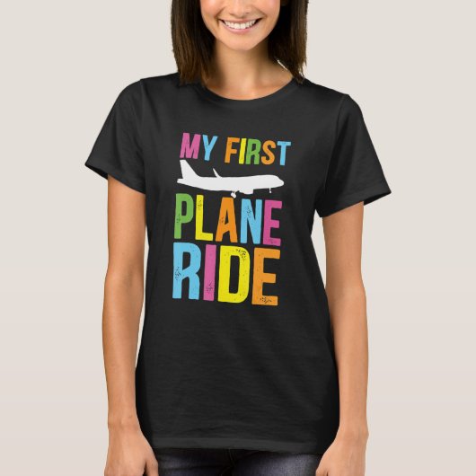 Kids My First Plane Ride My First Plane Ride Kids  Tシャツ (正面)
