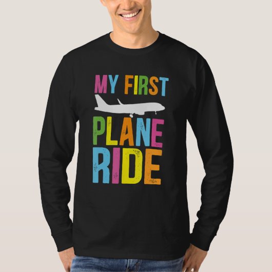 Kids My First Plane Ride My First Plane Ride Kids  Tシャツ (正面)