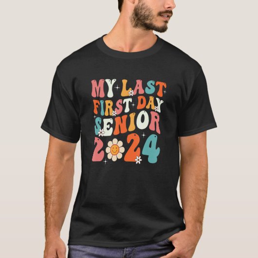 Kids My Last First Day Senior 2024 Back To School  Tシャツ (正面)