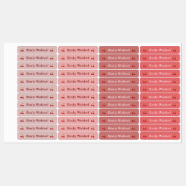 Kids' Name Clothing School Labels with Cherry ラベル