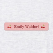 Kids' Name Clothing School Labels with Cherry ラベル (デザイン2)