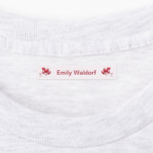 Kids' Name Clothing School Labels with Hearts ラベル (貼付)