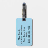 Kids Narwhale ラゲッジタグ (裏面縦)