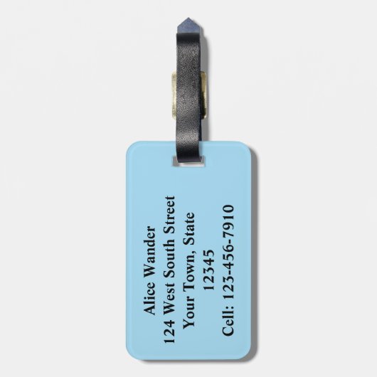 Kids Narwhale ラゲッジタグ (裏面縦)