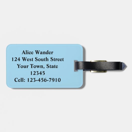 Kids Narwhale ラゲッジタグ (裏面横)