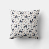 Kids Navy Beige Unicorn氏カスタムの写真 クッション (裏面)