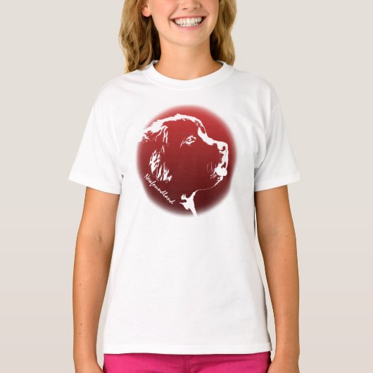 Kid's Newfoundland Dog Shirt Dog Lover Tシャツ (正面)