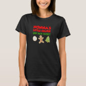 Kids Nonna's Little Helper Christmas Cookie Baking Tシャツ (正面)