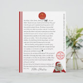 Kid's North Pole Comfirmation Letter From Santa (スタンド正面)