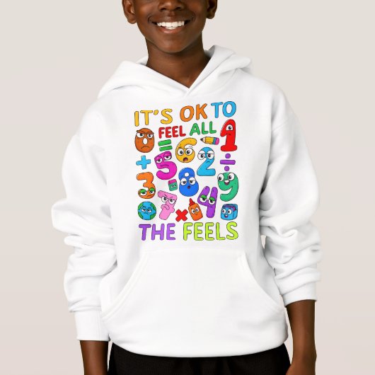 Kids Number Day Hoodie | Maths and Feelings (正面)
