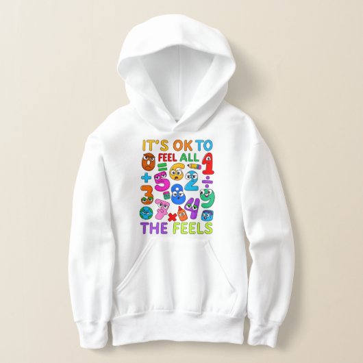 Kids Number Day Hoodie | Maths and Feelings (レイダウン)