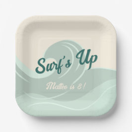 Kids Ocean Themed Birthday Party Paper Plates ペーパープレート