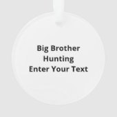 Kids Oh Deer Big Brother Hunting PAcrylic Ornament オーナメント (裏面)