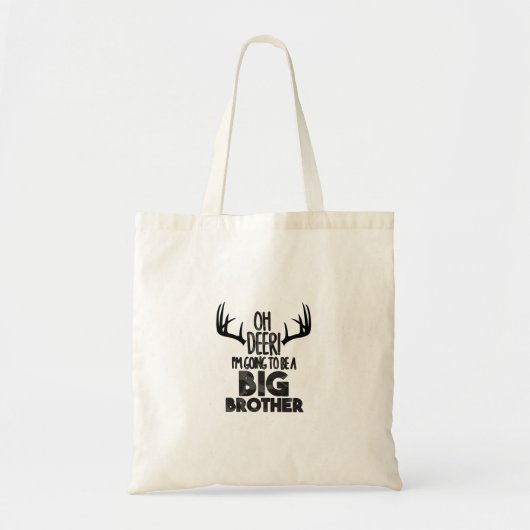 Kids Oh Deer Big Brother Hunting PregnancyTote Bag トートバッグ (正面)