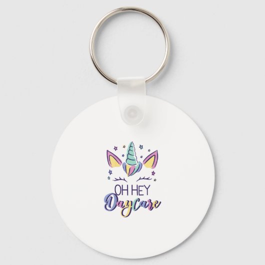 Kids Oh Hey Daycare Vibes First Day Of Daycare Gir キーホルダー (正面)