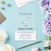 Kids One Silly Goose First Birthday アクリル招待状 (インサイチュ (ウェディング))