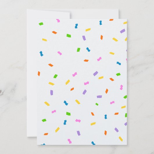 Kids One Silly Goose First Birthday 招待状 (裏面)