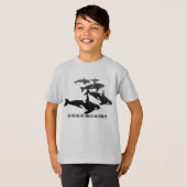 Kid's Orca Whale T-Shirt No Pipelines Orca Shirts Tシャツ (正面フル)