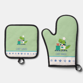Kids Oven Mitt and Pot Holder Set 鍋つかみ&鍋敷きセット