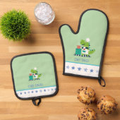 Kids Oven Mitt and Pot Holder Set 鍋つかみ&鍋敷きセット (トップダウン)