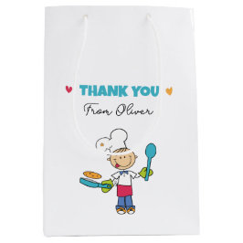 Kids’ Pancake Birthday Gift Bag – Little Chef Them ミディアムペーパーバッグ