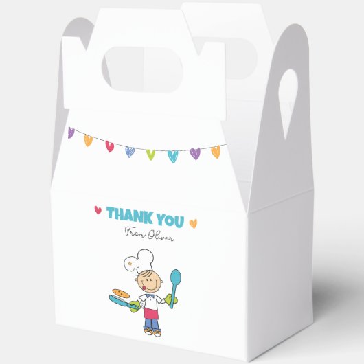 Kids’ Pancake Party Favor Box フェイバーボックス (見開き)