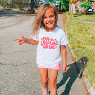 Kids Peace Out 2年生Tシャツ（ピンク） Tシャツ