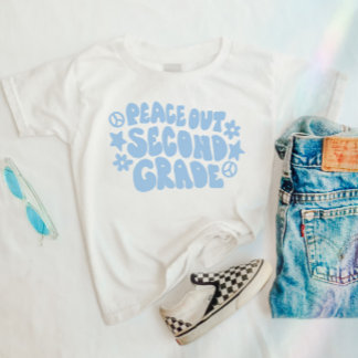 Kids Peace Out 2年生Tシャツ（ブルー） Tシャツ