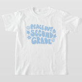 Kids Peace Out 2年生Tシャツ（ブルー） Tシャツ (レイダウン)