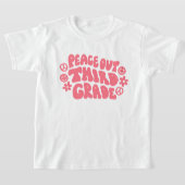 Kids Peace Out 3年生Tシャツ（ピンク） Tシャツ (レイダウン)