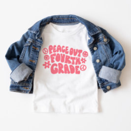 Kids Peace Out 4年生Tシャツ（ピンク） Tシャツ